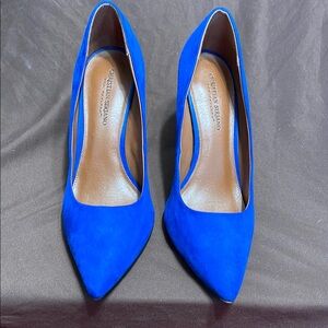 Christian Siriano Royal Blue Pointed-Toe Heels